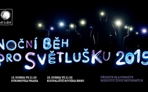 Noční běh pro Světlušku se blíží. Držte si čelovky, startujeme v Praze a Brně!
